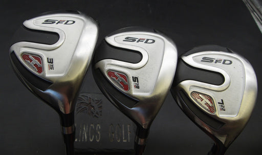 Set of 3 Royal Collection SFD 3+5&7 Woods Regular Graphite Shafts David Grips