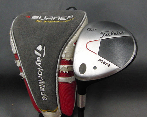 Left-Handed Titleist 906F4 15.5° Wood Stiff Graphite Shaft Elite Grip & H/C