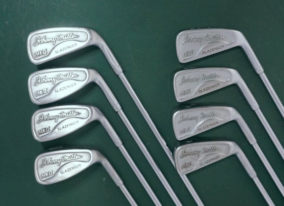 Vintage Set of 8 x Slazenger Jonny Miller Irons 3-PW Regular Steel Shafts