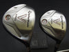 Set of 2 TaylorMade V Steel 3+5 Woods Regular Graphite Shafts GolfZon Park Grips