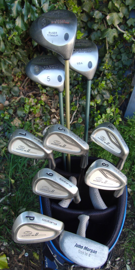 Set of Cobra II Oversize Irons 5-PW + Callaway Driver + 3 + 5 Wood + Putter