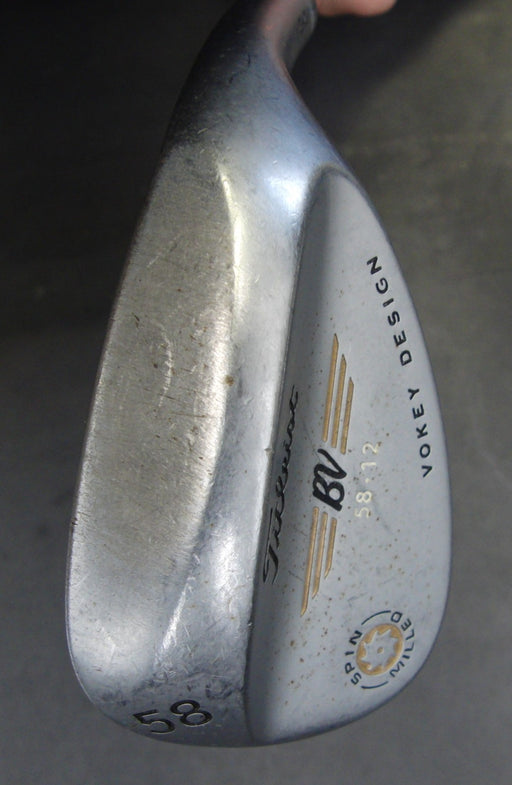 Titleist BV 58.12 Spin Milled 58° Sand Wedge Regular Steel Shaft Iomic Grip