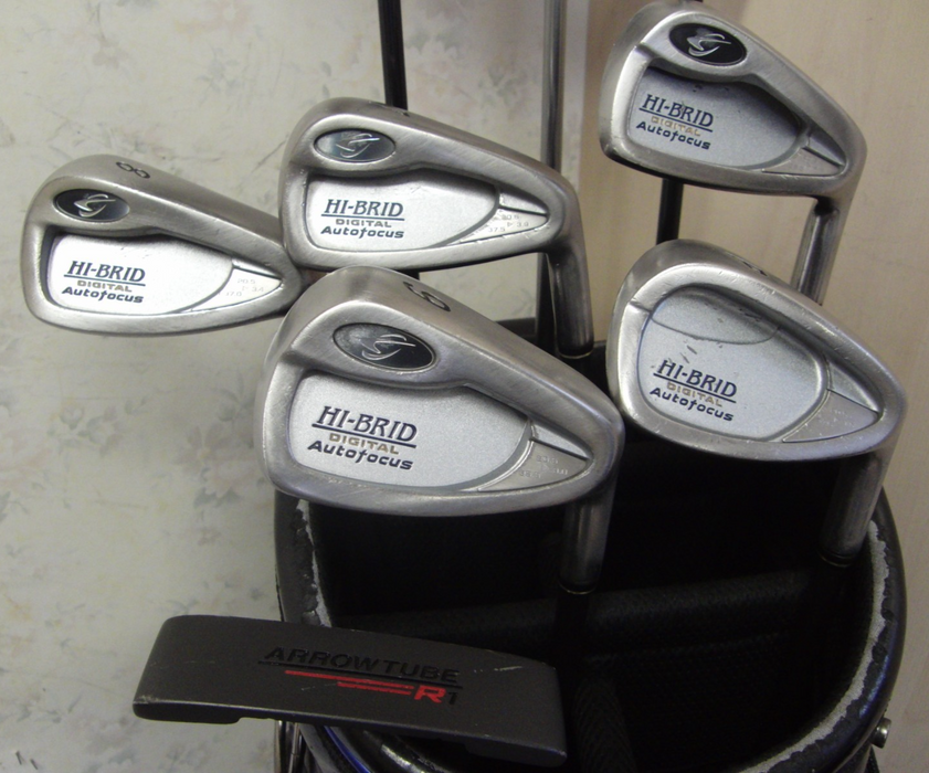 Set Of Hi-Brid AutoFocus 6-PW Irons+3 Wood + 7 Wood + Adams Driver + Putter