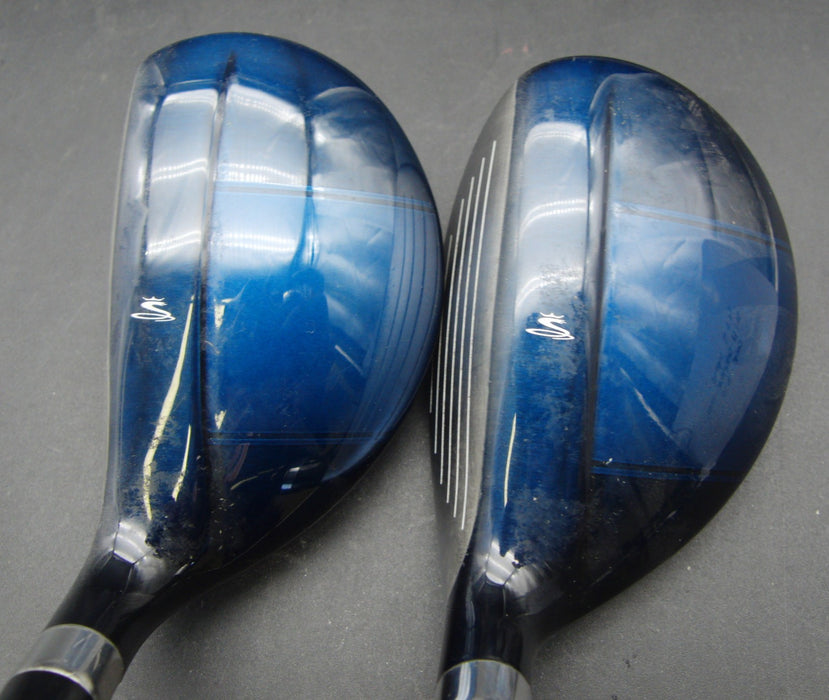 Set of 2 Cobra Baffler XL 4+5 Hybrids Stiff Graphite Shafts Cobra Grips