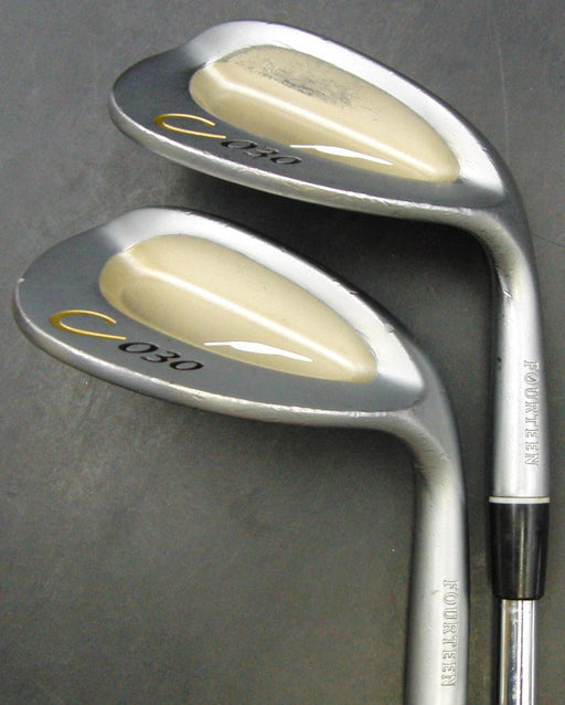 Japanese Set of 2 Fourteen C030 A Gap & S Sand Wedges Regular Steel Shafts