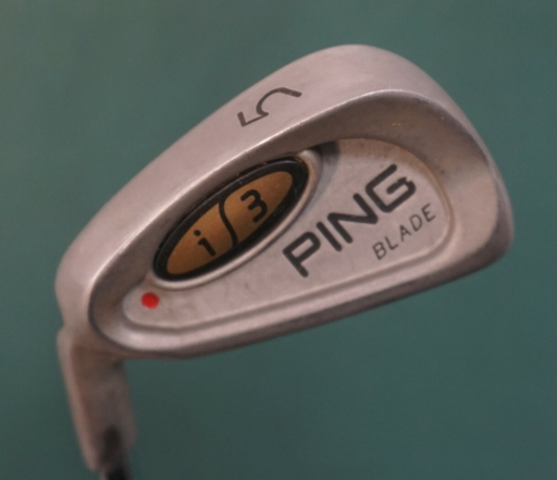 Left-Handed Ping i3 Blade Red Dot 5 Iron Regular Steel Shaft Ping Grip