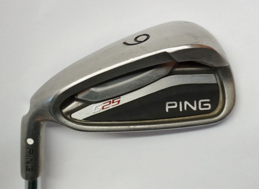 Left Handed Ping G25 White Dot 6 Iron CFS SR Senor Steel Shaft Ping Grip
