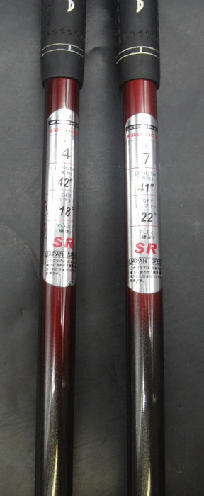 Set of 2 Zebra Brodick New Secret Weapon 4+7 Woods Regular Graphite Shafts