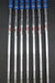 Set of 7x TaylorMade M4 2021 5-PW + AW Irons Stiff Steel Shafts*