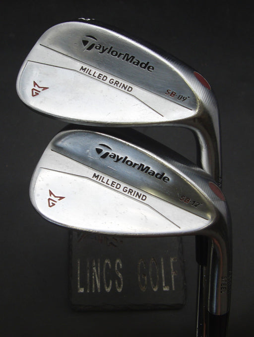 Set of 2 TaylorMade Milled Grind Gap & Sand Wedges Regular Steel Shafts