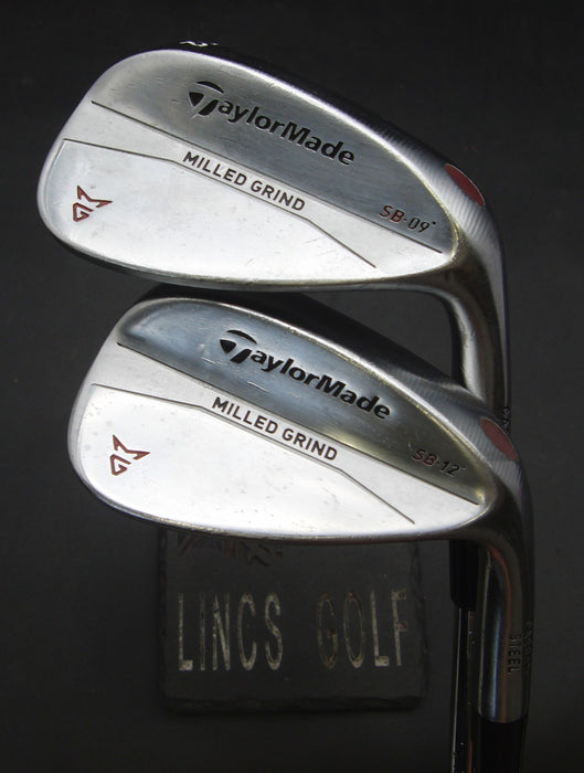 Set of 2 TaylorMade Milled Grind Gap & Sand Wedges Regular Steel Shafts