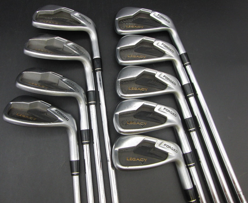 Set of 9x Callaway Legacy 4-SW + AW Irons Stiff Steel Shafts Callaway Grips