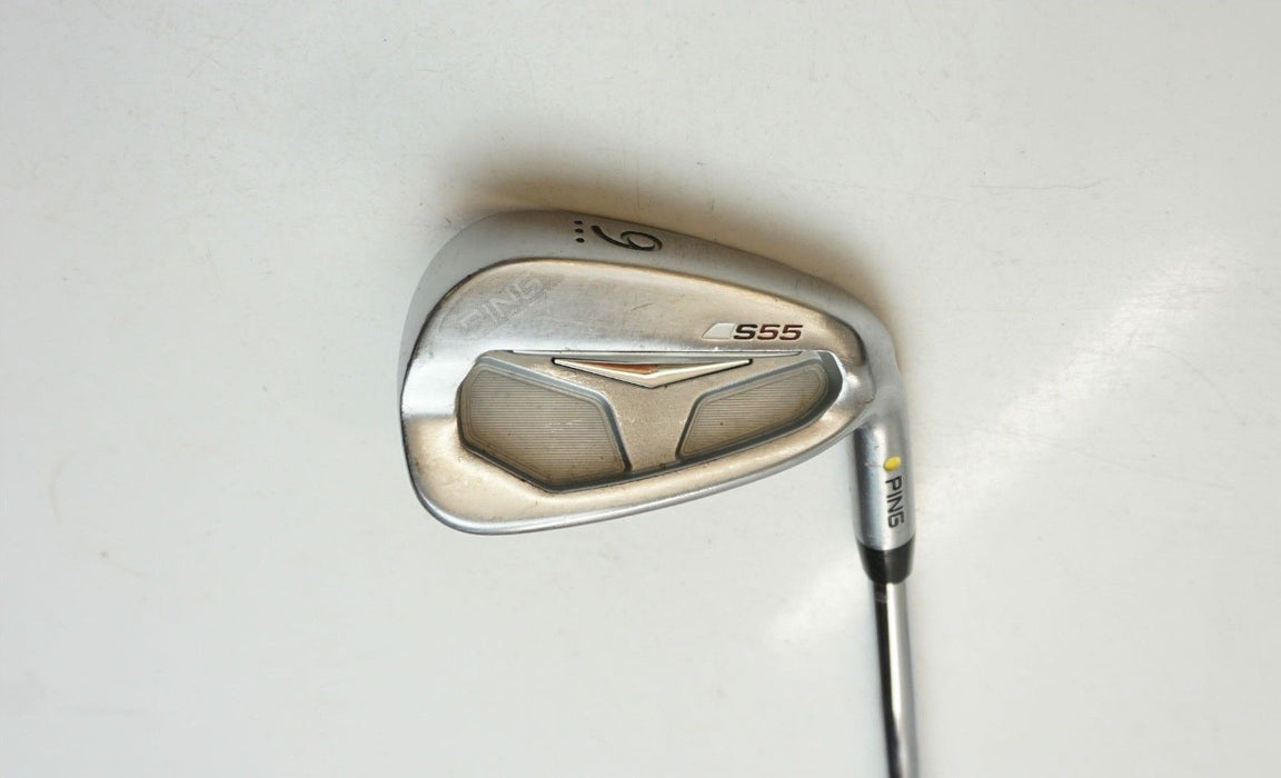 Ping S55 Yellow Dot 9 Iron True Temper X100 Extra Stiff Steel Shaft Lamkin Grip
