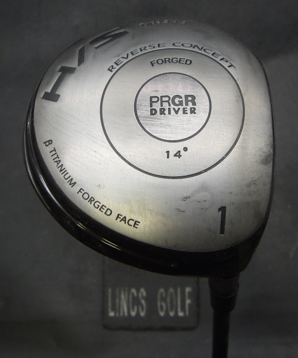 PRGR H/S Type 315 Reverse Concept 14° Driver Stiff Graphite Shaft TourEdge Grip
