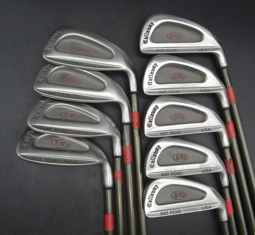 Set of 9x Callaway S2H2 3-SW Irons Regular Graphite Shafts Golf Pride Grips