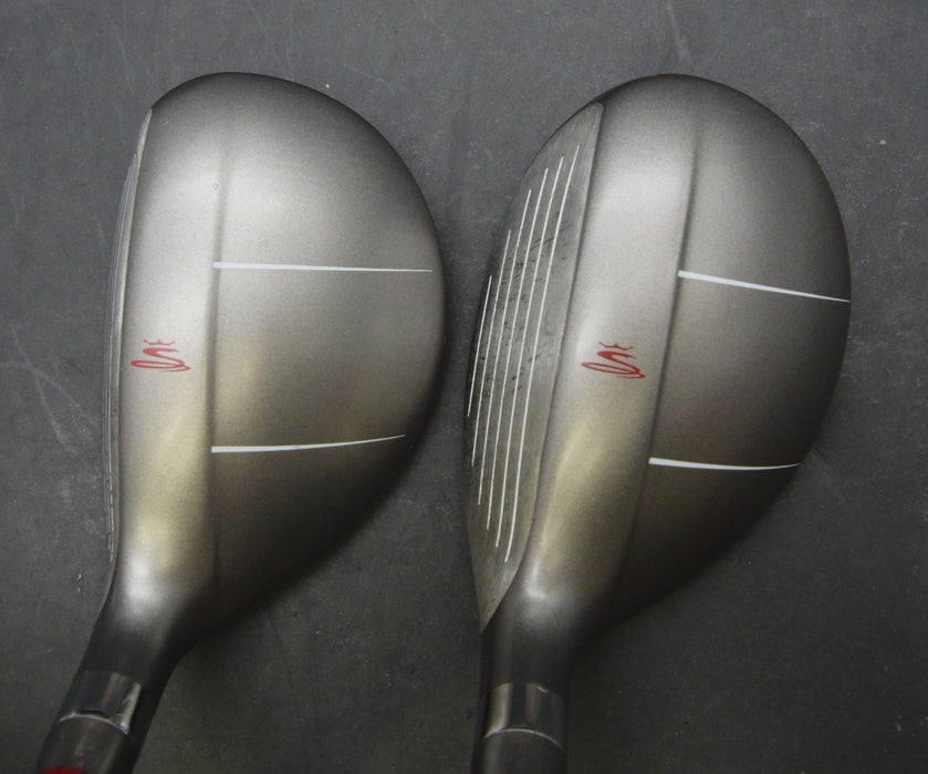 Set of 2 Cobra Baffler Red 25° 5 +28° 6 Hybrids Stiff Graphite Shafts*