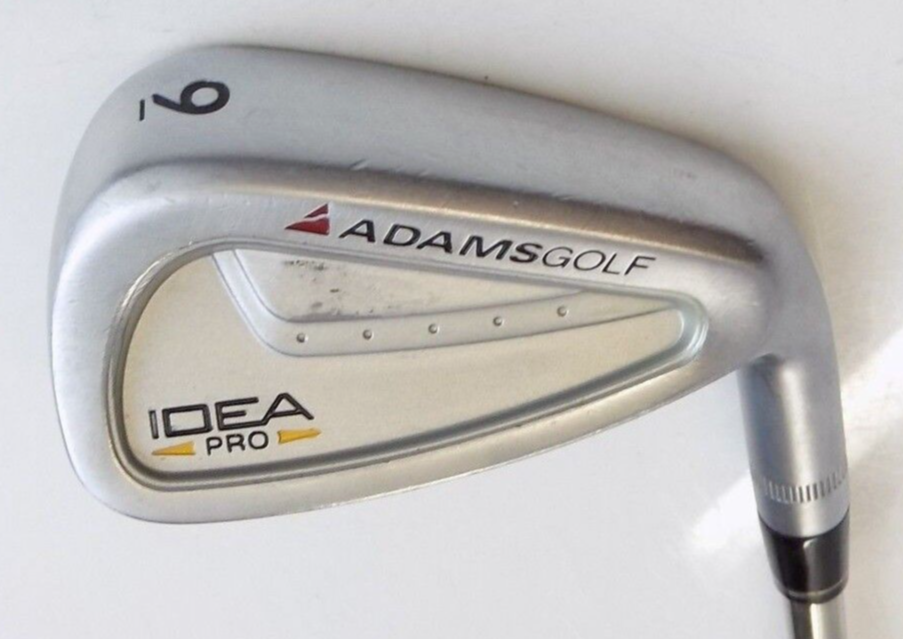 Adams Idea Pro Forged 9 Iron Black Gold Regular Flex Steel Shaft