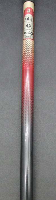 PRGR M3 Hit 505 Spec 16.5° 3 Wood Stiff Graphite Shaft PRGR Grip