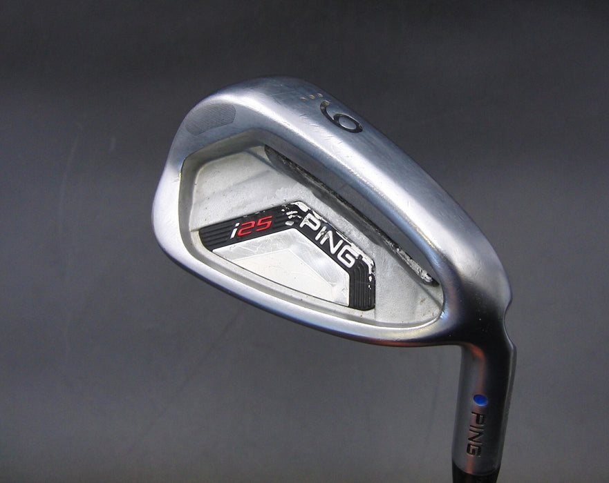 Ping i25 Blue Dot 9 Iron Stiff Steel Shaft Black and White Grip