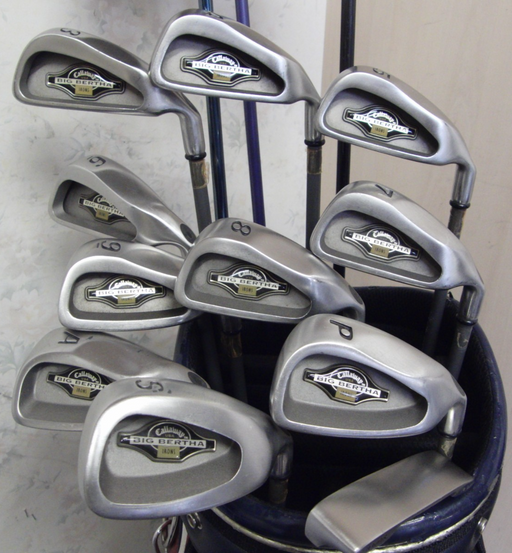 Set of Callaway Big Bertha Irons 3-GW + 10  Driver + 3 Wood + 5 Wood + Putter*