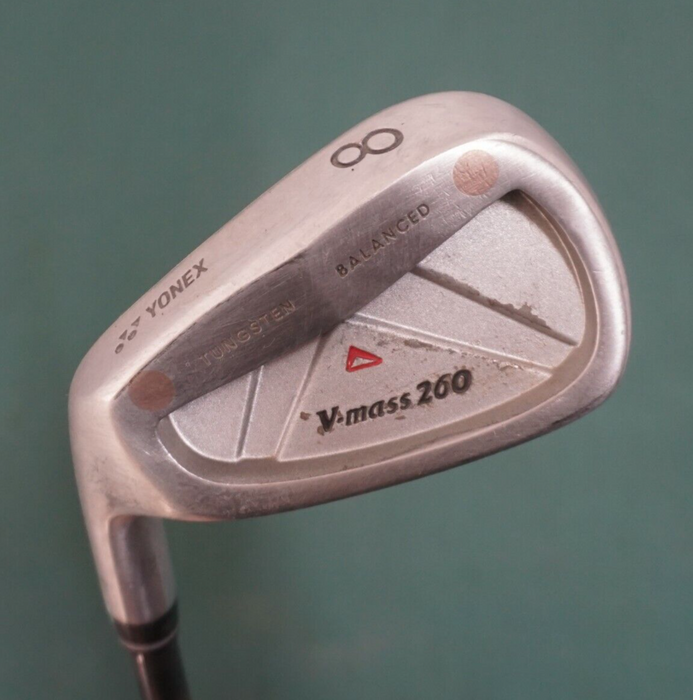 Left-Handed Yonex V-Mass 260 Balanced 8 Iron Stiff Graphite Shaft Yonex Grip