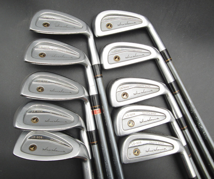 Set of 10x Honma LB-606 Irons 3-11+SW Regular Graphite Shafts Royal Grips*