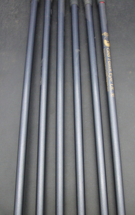 Set of 6x Callaway HawkEye Irons 6-PW+AW Regular Graphite Shafts BigBertha Grips