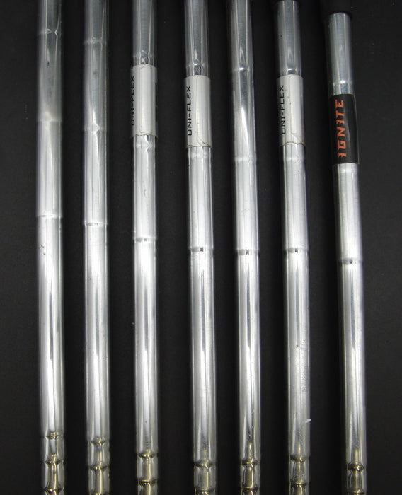 Set of 7x Nike Ignite Irons 4-PW Uniflex Steel Shafts Nike Grips*