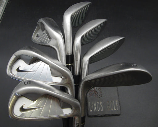 Set of 7x Nike NDS Irons 5-SW Stiff Graphite Shafts Nike Grips