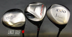 Set of 3  x Srixon XXIO, Yonex Nanov, PRGR TRX 370 Drivers Stiff Graphite Shafts