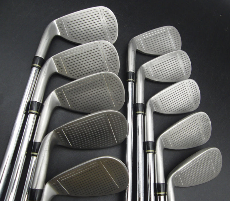 Set of 10x TaylorMade Burner SuperSteel Irons 3-SW+AW Stiff Steel Shafts*