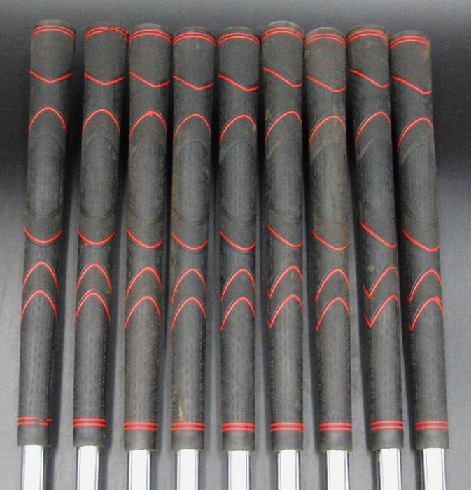 Set of 9 x Mizuno Trump II Irons 3-SW Regular Steel Shafts Unbranded Grips