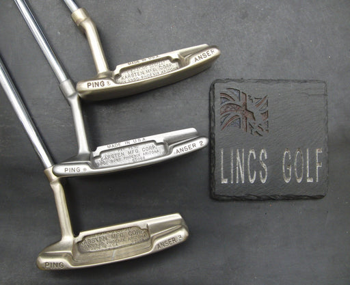 Set of 3x Ping Anser, Anser 2 & Anser 3 Putters Steel Shaft 86cm Length*