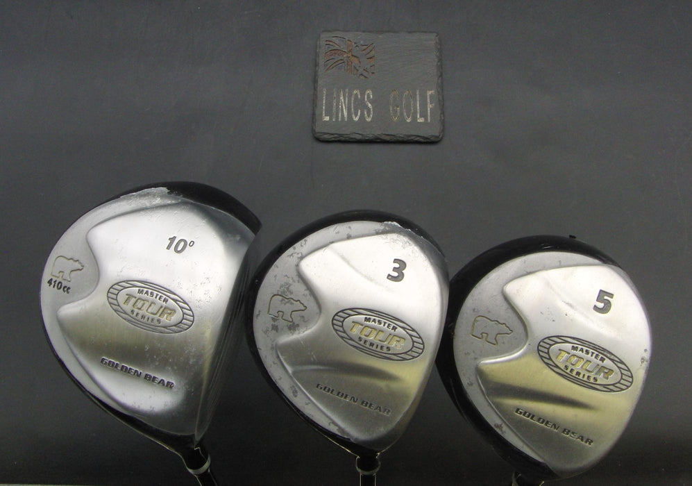 Set of 3 Golden Bear Tour 10° Driver + 3 Wood + 5 Wood Regular Graphite Shafts