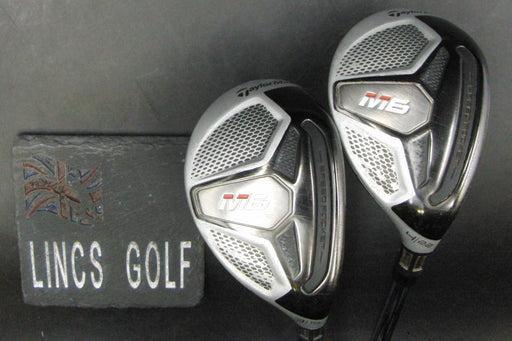 Set of 2 Taylormade M6 19º 3 & 22º 4 Hybrids Stiff Steel Shafts