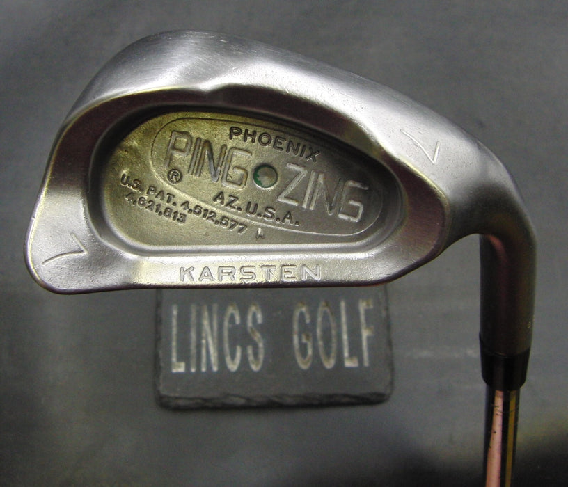 Ping Zing Karsten Green Dot 7 Iron Stiff Steel Shaft Cleveland Grip