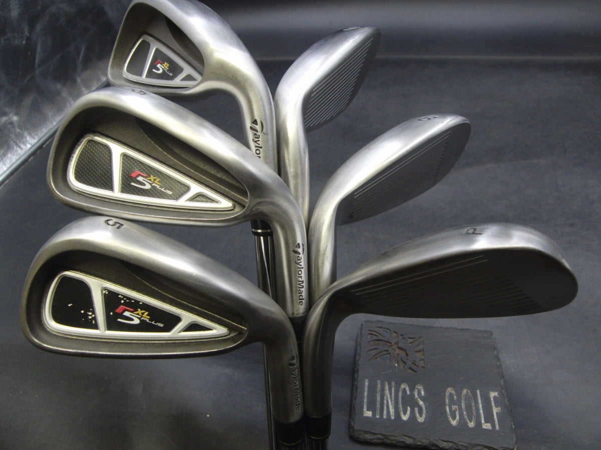 Set of 6 x TaylorMade r5 XL Plus Irons 5-PW Stiff Steel Shafts TaylorM ...