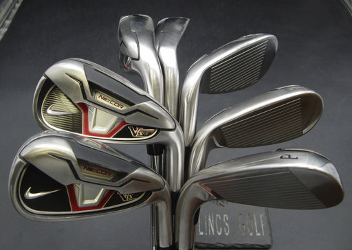 Set of 7x Nike VRS Irons 4-PW Uniflex Steel Shafts Golf Pride Grips