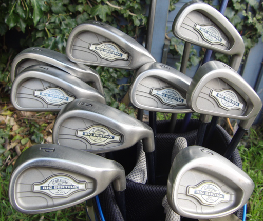 Set of Callaway Big Bertha X12 3-SW+ Callaway Driver + 3 Wood+ 4 Wood + Putter*