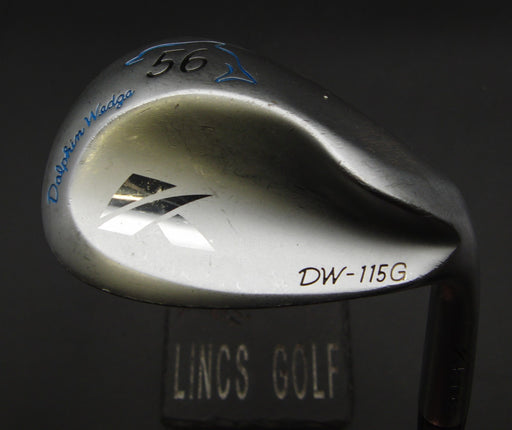 Kasco Dolphin Wedge DW-115G 56° Sand Wedge Stiff Steel Shaft Kasco Grip