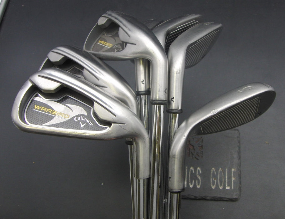 Set of 7x Callaway Warbird 5-SW Irons Uniflex Steel Shafts Callaway Grips*