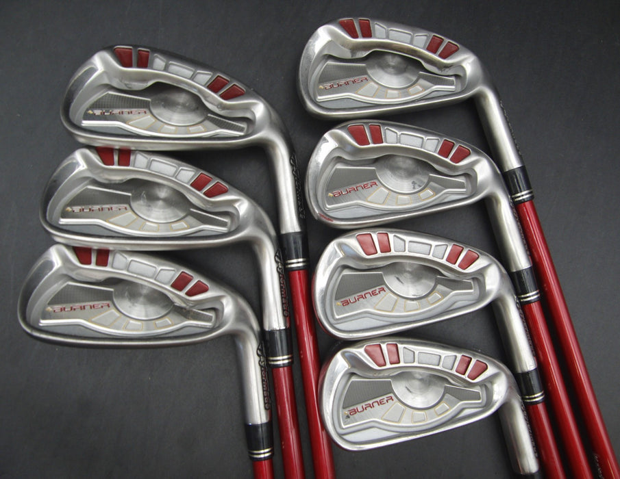 Set of 7x TaylorMade Burner Japanese Model Irons 4-PW Stiff Graphite Shafts