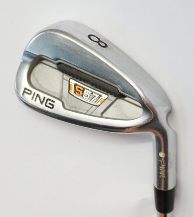 Ping S57 White Dot 8 Iron AWT Stiff Flex Steel Shaft Ping Grip