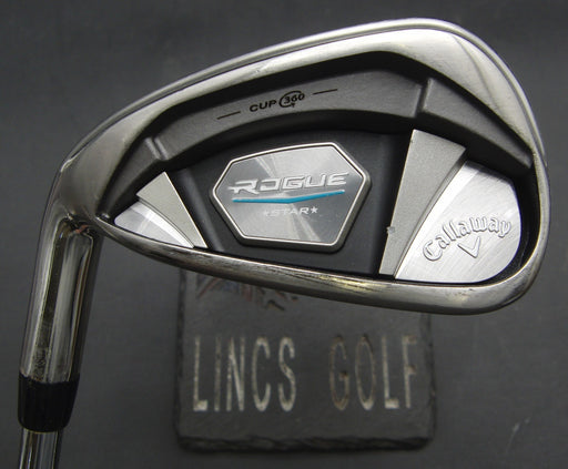 Left-Handed Callaway Rogue Star 5 Iron Stiff Steel Shaft Golf Pride Grip