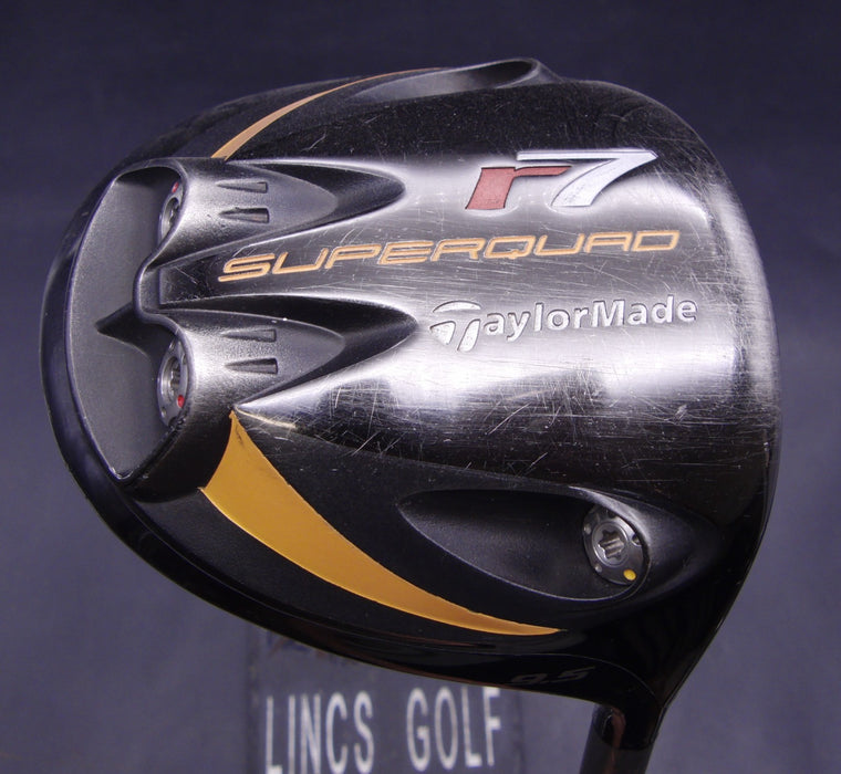 TaylorMade r7 SuperQuad 9.5° Driver Stiff Graphite Shaft Golf Pride Grip