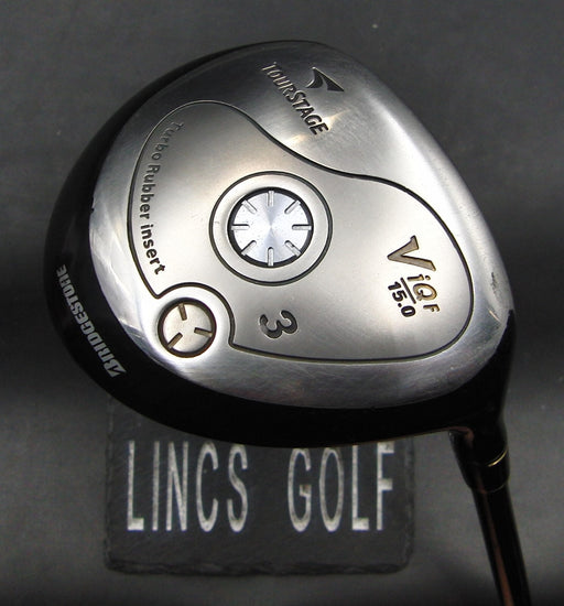 Bridgestone Tour Stage ViQ F 15° 3 Wood Regular Graphite Shaft Tour Stage Grip