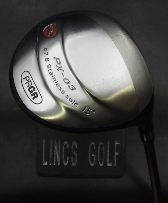 PRGR PX-01 Egg 15° 3 Wood Regular Graphite Shaft Golf Pride Grip