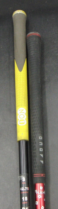 Set of 2 Daiwa OnOff Fairway Arms 15° 3 & 18° 5 Woods Stiff Graphite Shafts