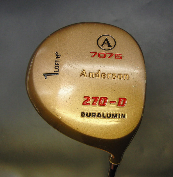 Japanese Vintage Anderson A 7075 270-D Duralumin 11° Driver Stiff Graphite Shaft