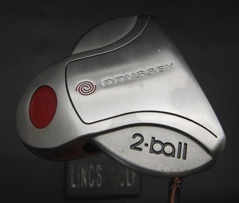 Odyssey White Steel 2-Ball Putter 83cm Length Steel Shaft PSYKO Grip